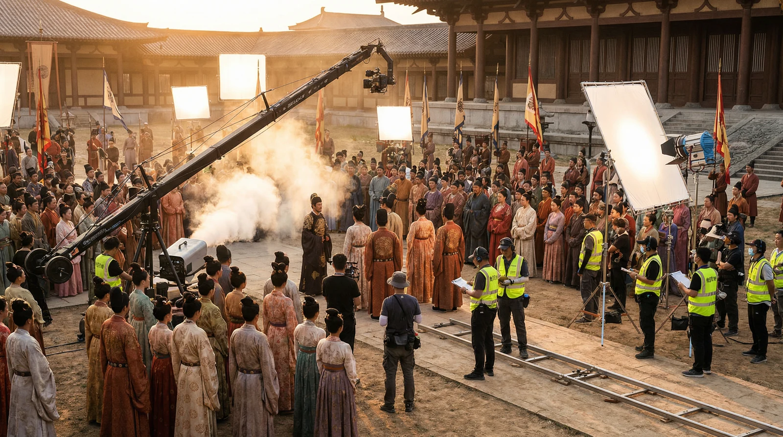 麻豆传媒古装大片拍摄现场幕后花絮