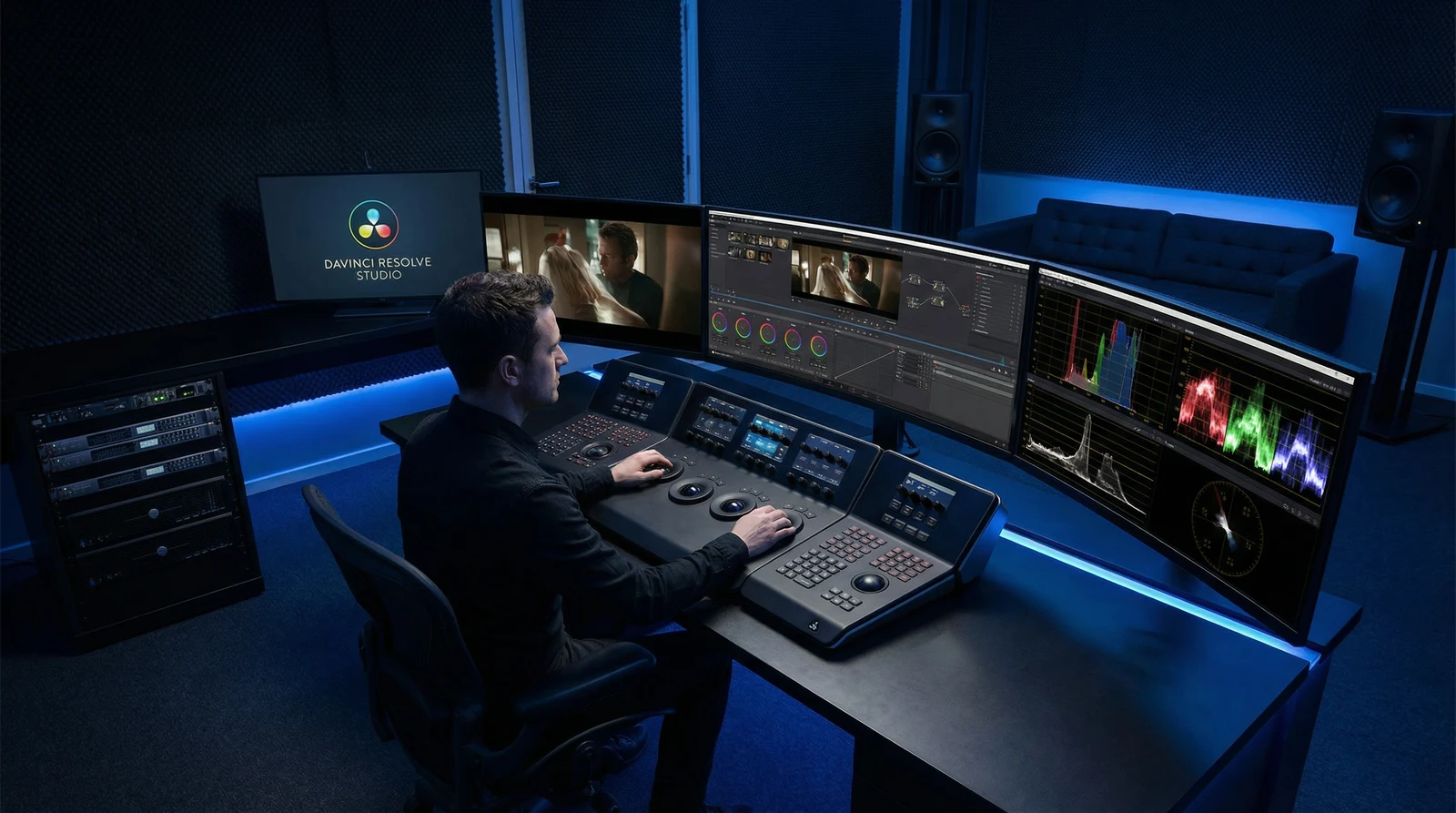 麻豆传媒专业调色后期制作室